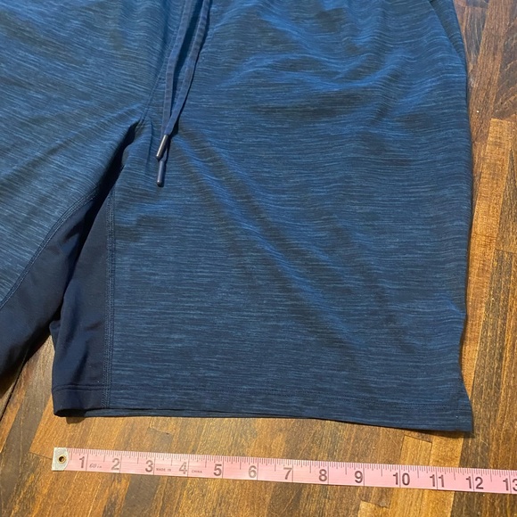 Lululemon Mens T.H.E. Linerless Training Performance Shorts Size M Navy Gym Run - Picture 6 of 8